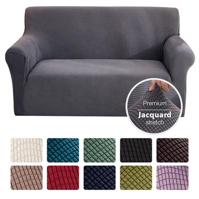 Jacquard Elastic Stretch Sofa Cover Spandex Plain Couch Covers For Universal Sofas Sectional Livingroom L Cover