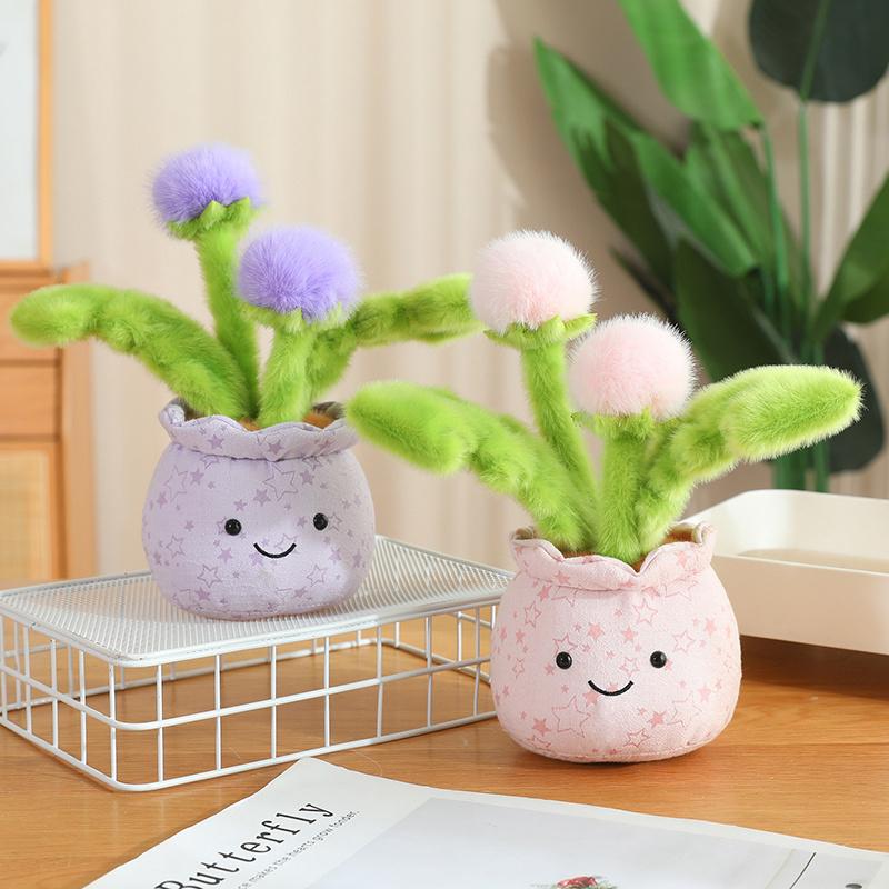 Cute Stuffed Plush Plant Toy Interesting Dandelion Plush Toy Colorful Dandelions Romantic Valentine's Day Gift Kid Birthday Gift