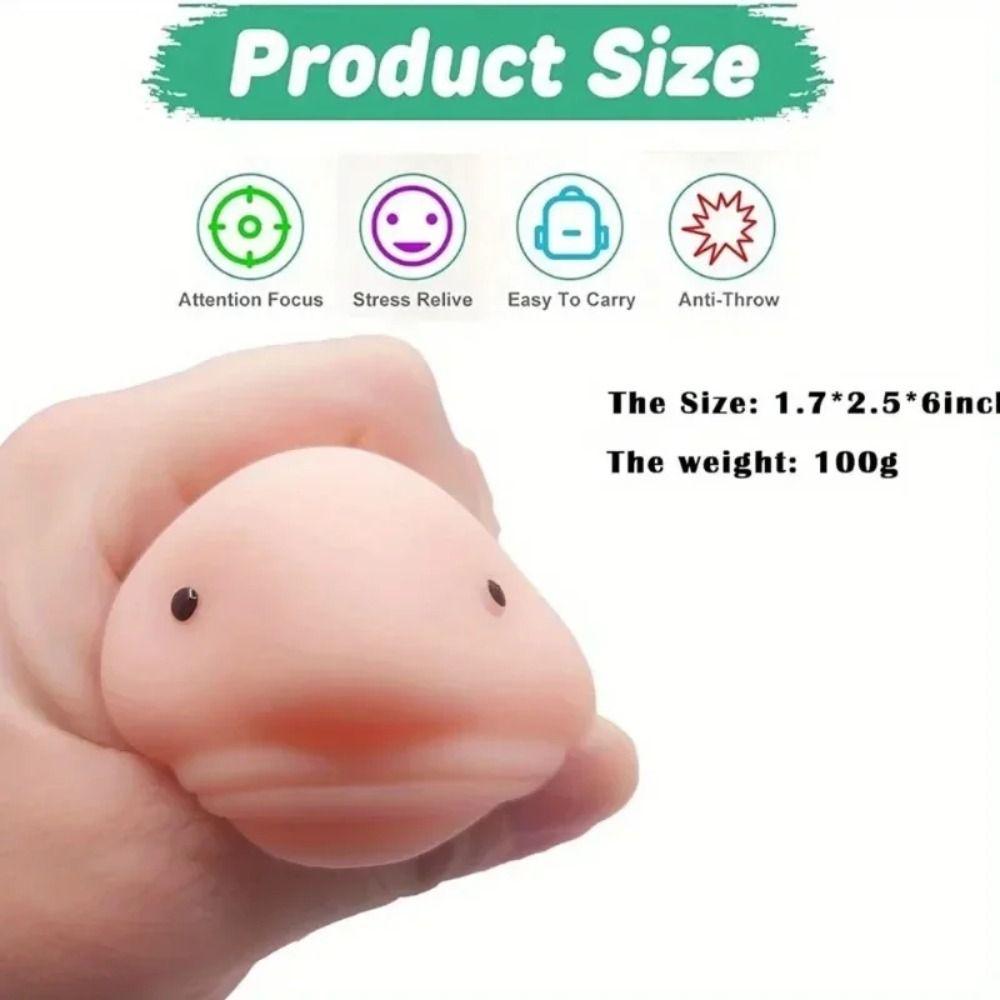 Kneading Scorpionfish Squeeze Toy Slow Rebound Blob Fish Figurine  Children Adult