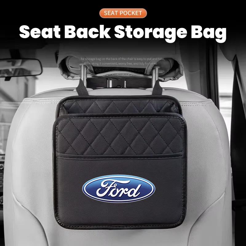 Nuevo Pegatina de Coche 2026 para Coche Ford Organizador de Asiento Trasero Bolsa de Almacenamiento Interior Multifunción para Fords 2 3 4 5 MK 2 6 7 Ranger Fiesta