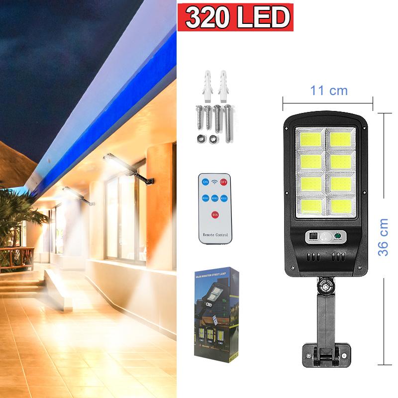 

Самые мощные уличные солнечные лампы 3 режима дистанционного управления светодиодные солнечные уличные фонари 720 светодиодов водонепроницаемые садовые лампы для дома и двора 320 LEDs