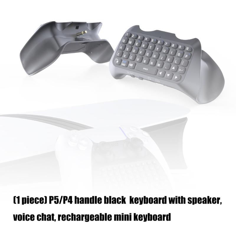 Rechargeable Controller Keyboard Featuring Speaker and Mic for Communication in Gaming Mini Keyboard