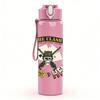 1PC Western Cowboy Hat Ornate Emblem Print 750ml Portable Sports Water Bottle Leakproof Gym Outdoor Travel Drink Cup