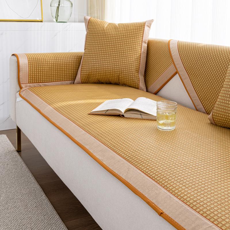 

New Rattan Sofa Cushion Summer Summer Mat Seat Cushion Ice Rattan Non-Slip Cold Sofa Seat Cushion 70*70cm