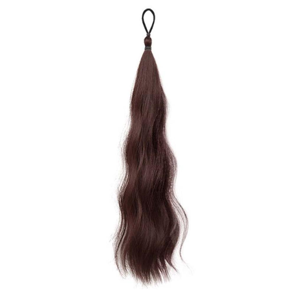 All-in-one Self-winding Hair Bundle Synthetic Flower Bud Hair Bun Hair Bag  For Girls
