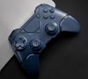 Controlador Bluetooth Sem Fio para PS4/PS4 Pro/Slim, Feedback de Vibração Dupla, Design Ergonômico, Compatível com PC, Azul Meia-noite