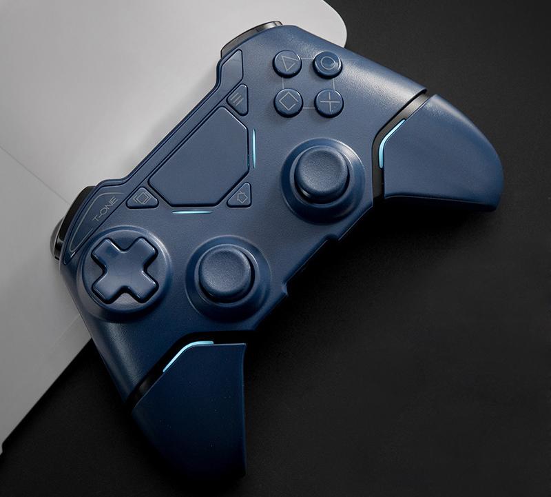 Wireless Bluetooth Controller for PS4/PS4 Pro/Slim, Dual Vibration Feedback, Ergonomic Design,PC Compatible,Midnight Blue