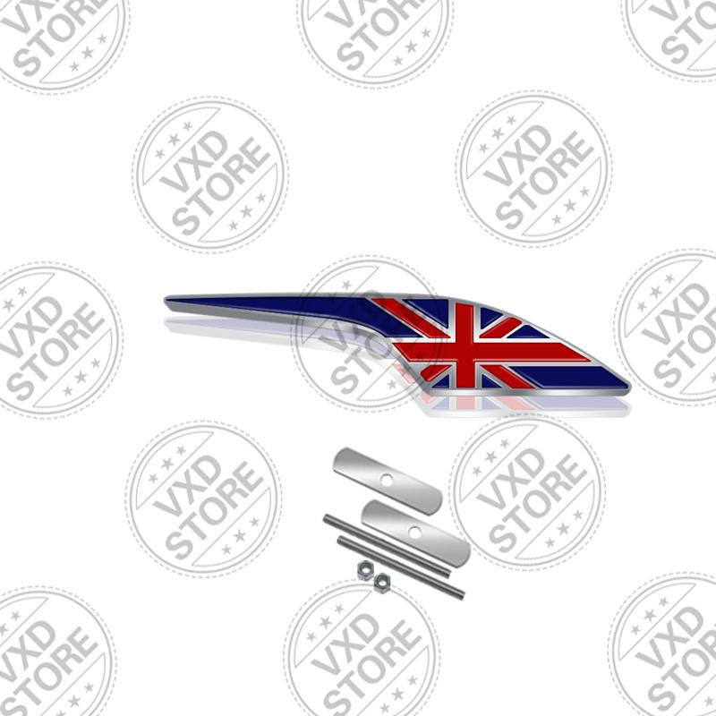 3D UK British Flag Grille Emblem METAL Rear Trunk Car Badge sticker For Abarth Land Rover Jaguar Skoda seat MINI Copper Fiat SS10