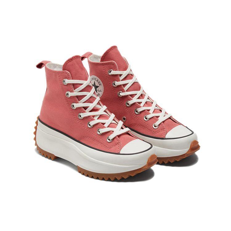 Converse Run Star Hike Høy Terrakotta Rosa Gum Unisex Sneakers Vintage-Hvit 171300C