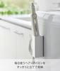 Yamazaki Magnetic Hair Iron Cord W5 x x Tower Easy to provides floating storage for hair & Holder, White. Dimensions D5.3 H12cm. series. install,