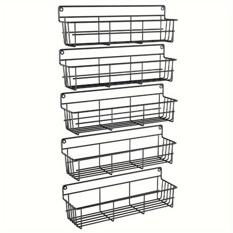 

Storage Baskets with Strongly Magnet for Refrigerator, Metal Storage Bins, Spice Rack/Shelf for Kitchen and Pantry Space for чёрный