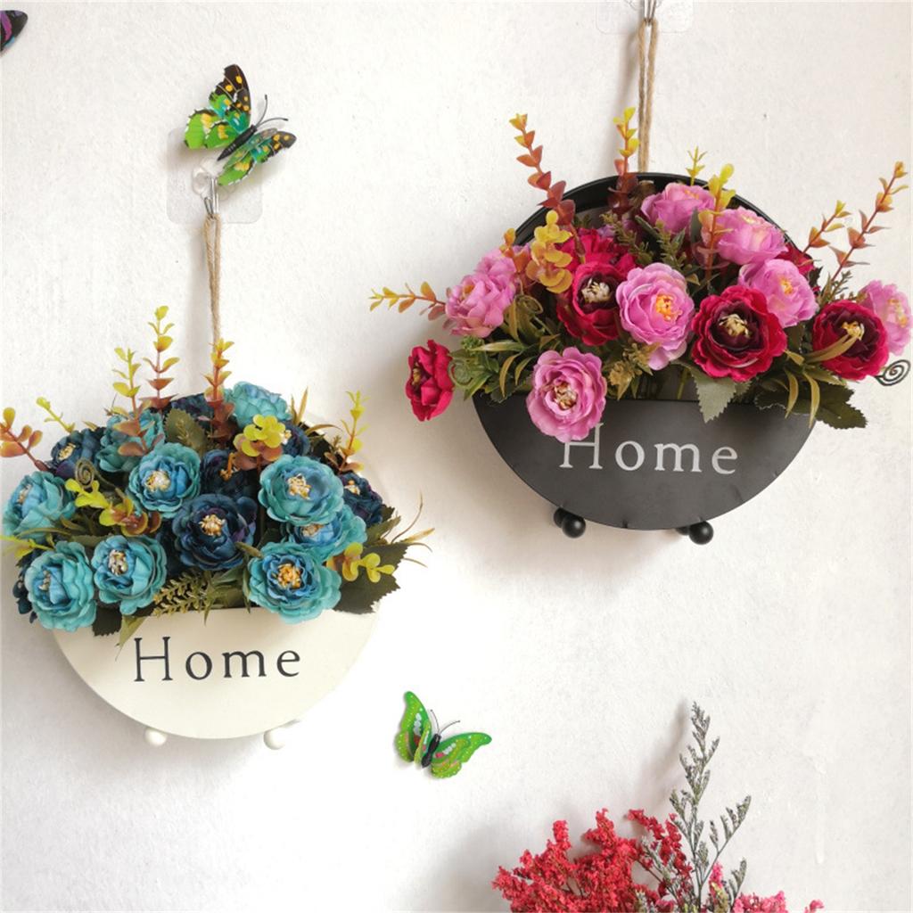 Iron Wall Mounted Flower Pots, Flower Baskets, Wall Mounted Wall Decorations, Pendants, Living Room And Bedroom Wall Decorations
