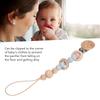 Baby Silicone Pacifier Chain Drop Proof Safe DIY Lightweight Pacifier Clip Holder for Toddlers Grayish Blue