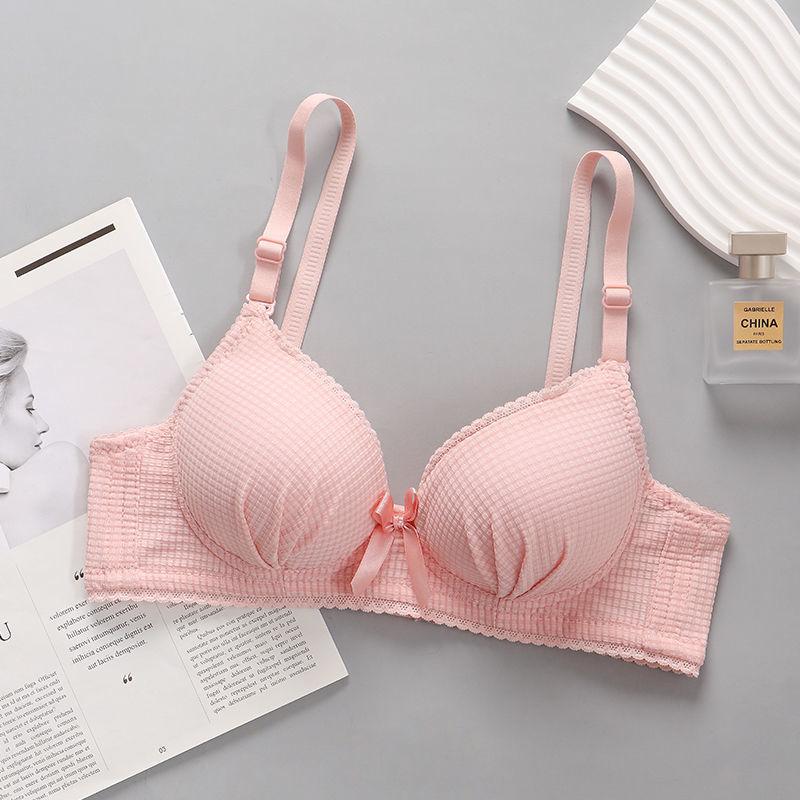 Wireless Bras Solid Backless Push Up Bras For Women's Bras Sexy Fashion Lady Bras Beauty Lingerie Girls Simple Bras 32/75AB Bra