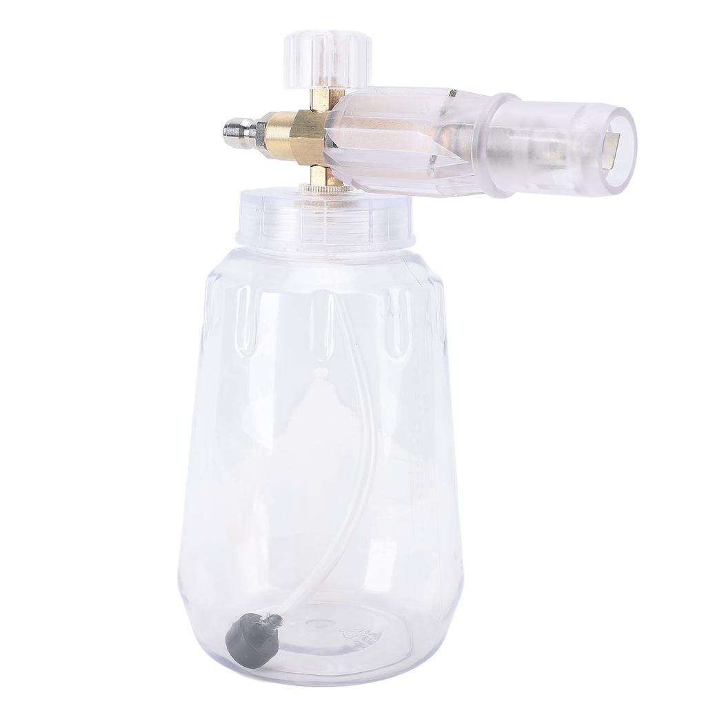 1L Pěnový rozprašovač na mytí auta Průhledná otočná tryska Vysokotlaký pěnový rozprašovač na sníh Rozprašovač mýdla na čištění auta