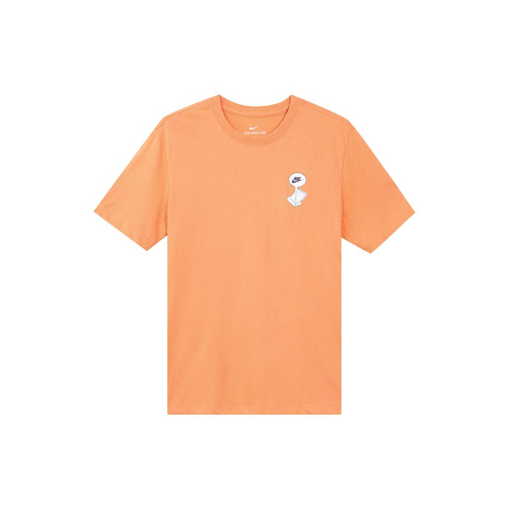 Nike Shoebox Print Short Sleeve T-Shirt Men Tops Orange CT6869-871