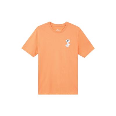 Shoebox Print Short Sleeve T-Shirt Men Tops Orange CT6869-871