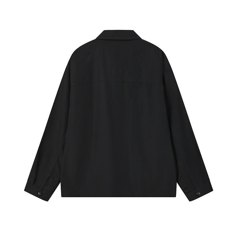 FILA Original Fashion Classic Retro Sports Casual Versatile Loose Woven Jacket Men jackets Legendary-Blue F11M629402FNV