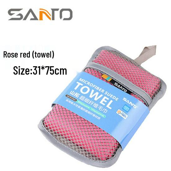 SANTO Quick-Dry Sports Towel for Travel, Swimming, and Business