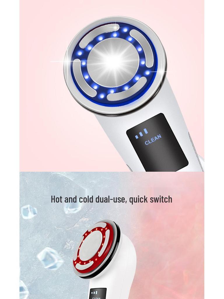 Home Microcurrent Ultrasonic Photon Facial Device with Hot & Cold Therapy