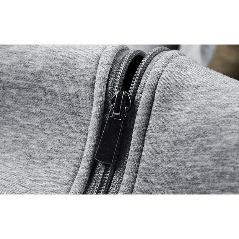 Herbst und Winter Herren Plus Samt Verdickter Sport Kapuzenpullover Fette Männer Plus Fett Übergröße Locker Lässige Strickjacke Jacke