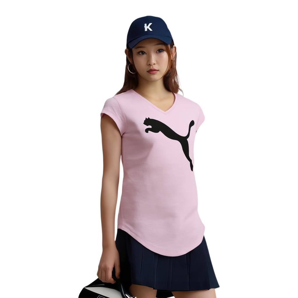 Women's T-Shirt PUMA Train FavoriteHeather Cat T Shirt Women's Light Purple 60
