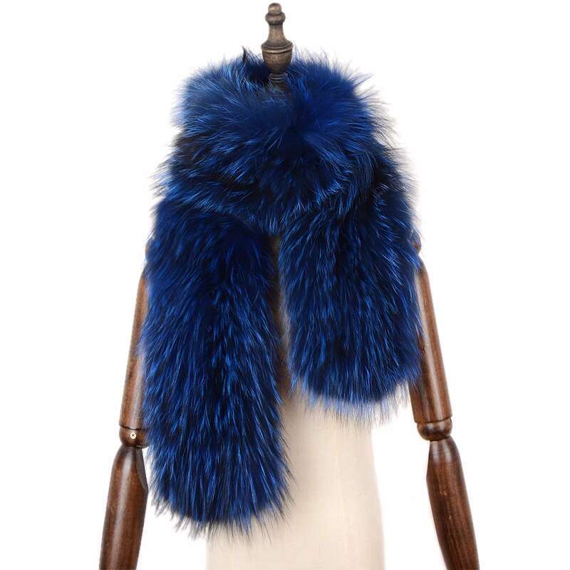 Real Fox Fur Knitted Scarf Women s Winter Warm Neck Cover Scarf Long Woven Fur Collar Scarf Fashion Warm Outwear Scarf Shawl 160cmx15cm