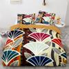 Tribal Duvet Cover Set Secret Tribe Pattern In Bohemian Style Decorative Polyester Bedding Set with Pillowcase King Queen Size