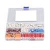 200PCS European Automotive Fuse 5 Type Torpedo Shaped Car Fuse with Plastic Storage Box for Vintage