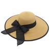 Sun Protection Straw Hats Summer Women Wide Brim Straw Panama Roll Up Hats Belt Buckle Fedora Beach Sun Hats