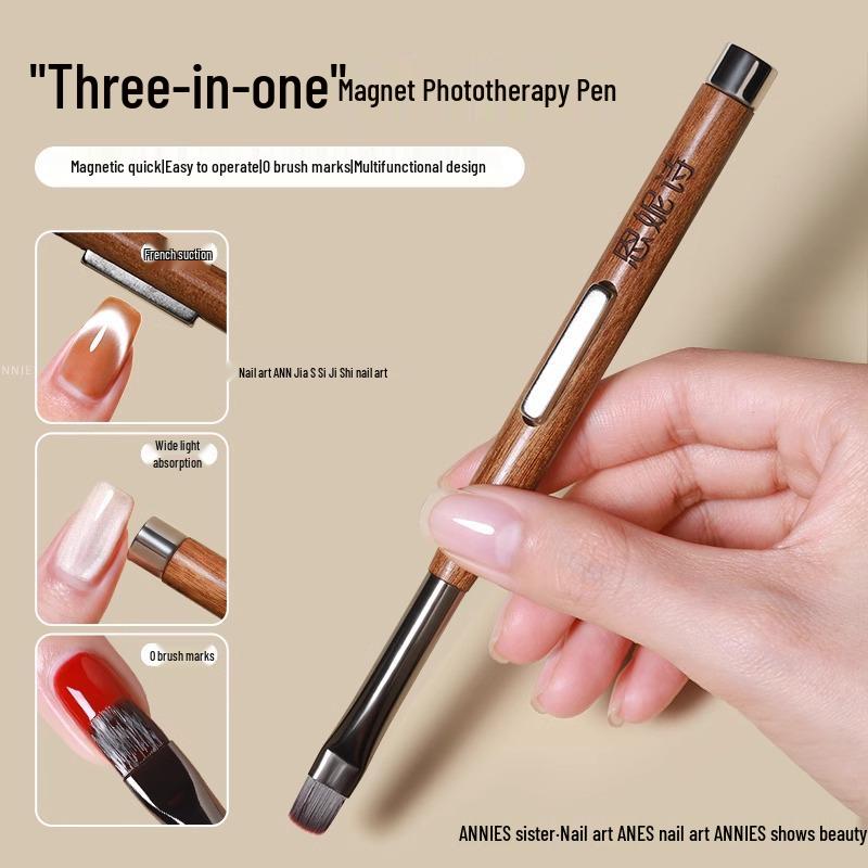 

Sandalwood Magnetic Cat Eye Nail Art Gel Pen & Brush Combo