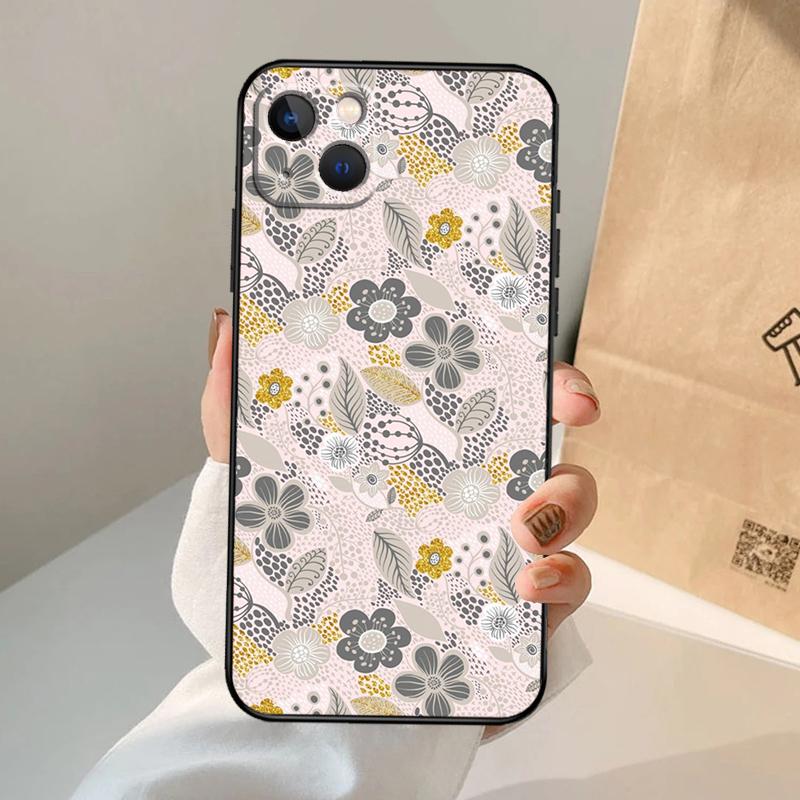 Floral Charm Secret Garden Phone Case For iPhone 17 Air 16 15 13 11 12 14 Pro Max 13 12 Mini 15 16 Plus 16e Cover Coque