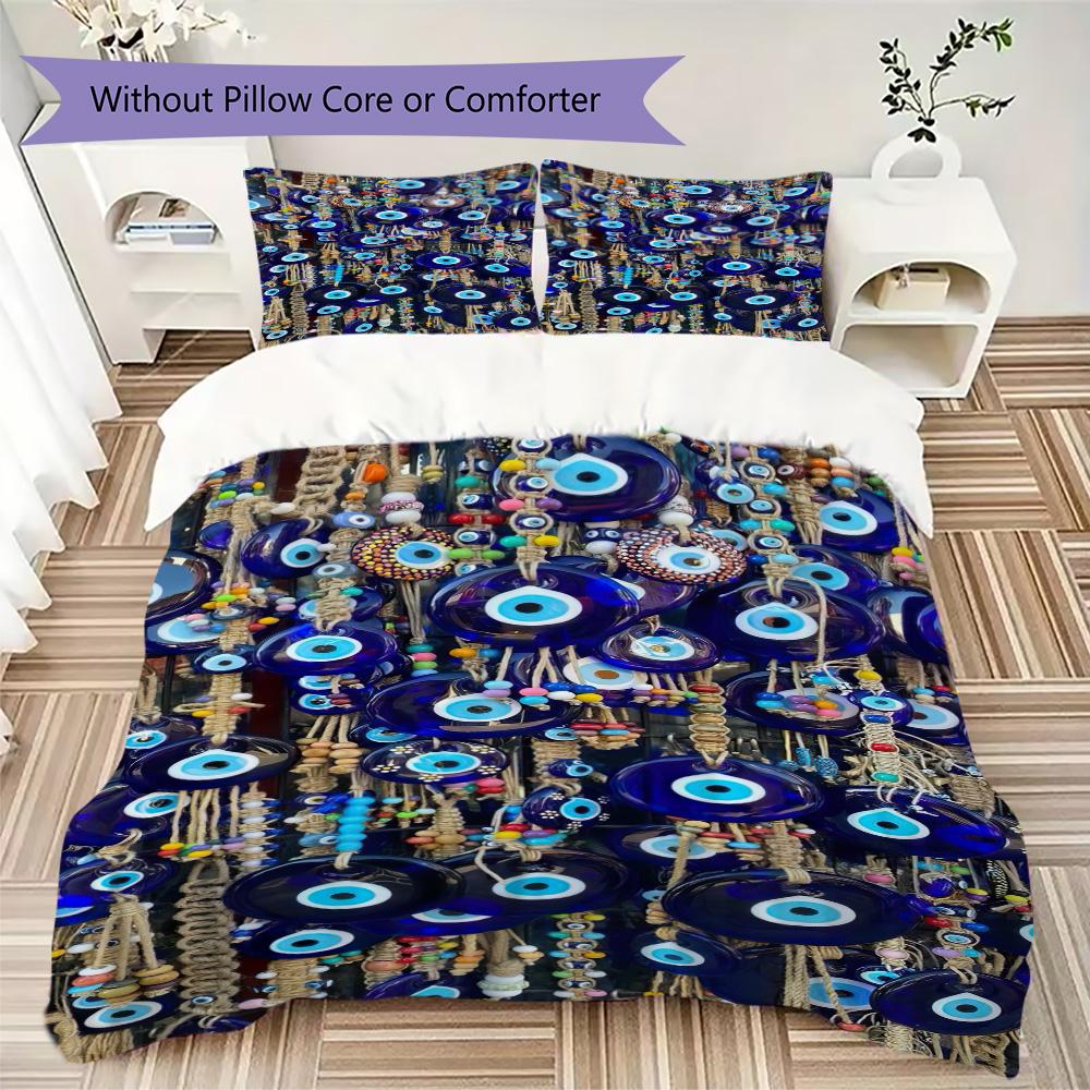 Mystic Eye Mandala Art Home Decoration Soft Printed Sofa Cover Blanket Bedding Down Pillowcase Duvet Cover Without Core A3