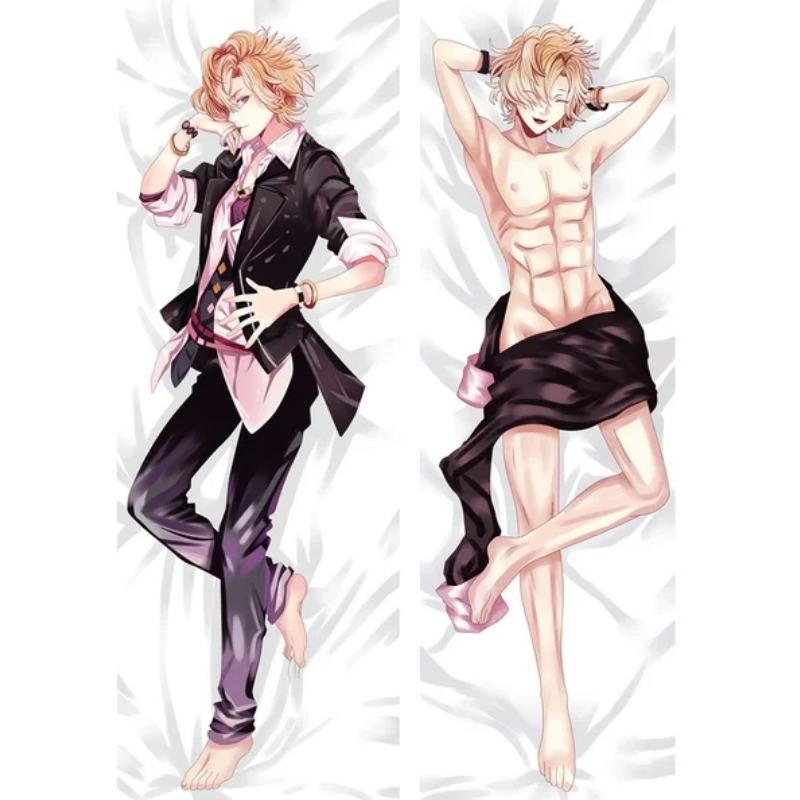 DIABOLIK LOVERS Сакамаки Шу Аято и Канато Наволочка Дакимакура HD Цифровая печать Обнимающая подушка Чехол Постельное белье Декор 34x100cm Peach Skin 1150₽