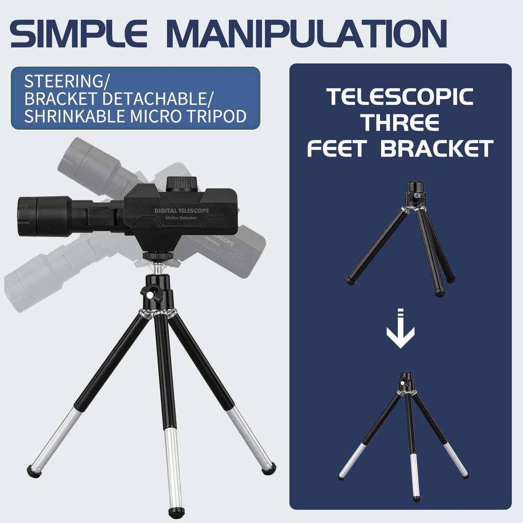 Telescop Monocular Digital WiFi de Înaltă Definiție - Mărire Mare & Portabil