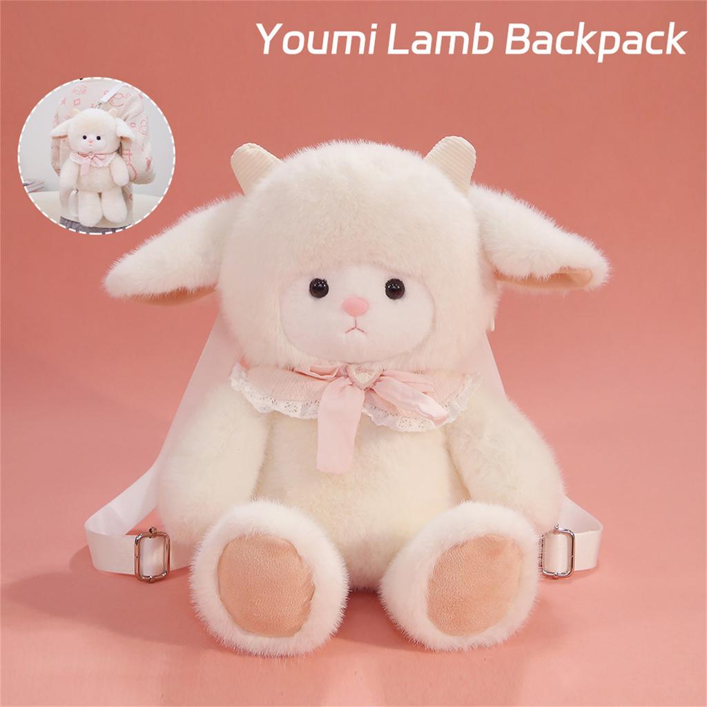 Cute Yumi Sheep Backpack Plush Toy Doll Girl Birthday Gift