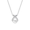 925 Sterling Silver Freshwater Pearl Necklace with Versatile Pendant - Trendy Ins Style for Women