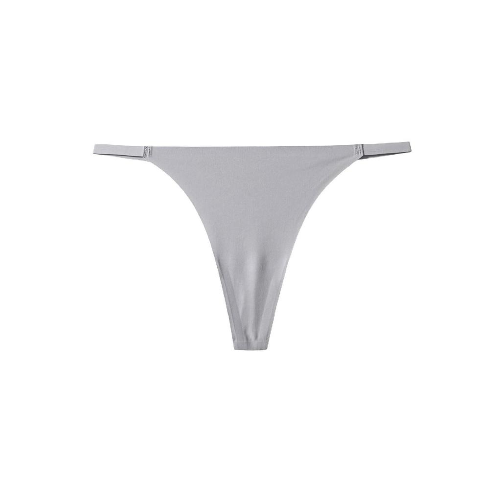 Seamless Low-Waist Women's Thongs: Breathable, Comfortable Pure Cotton Gusset, Sexy Solid Colors