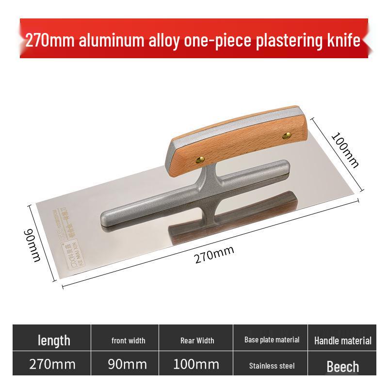 Kemaixin Plastering Trowel with Wooden Handle - Paint, Scrape, and Putty Tool for Walls