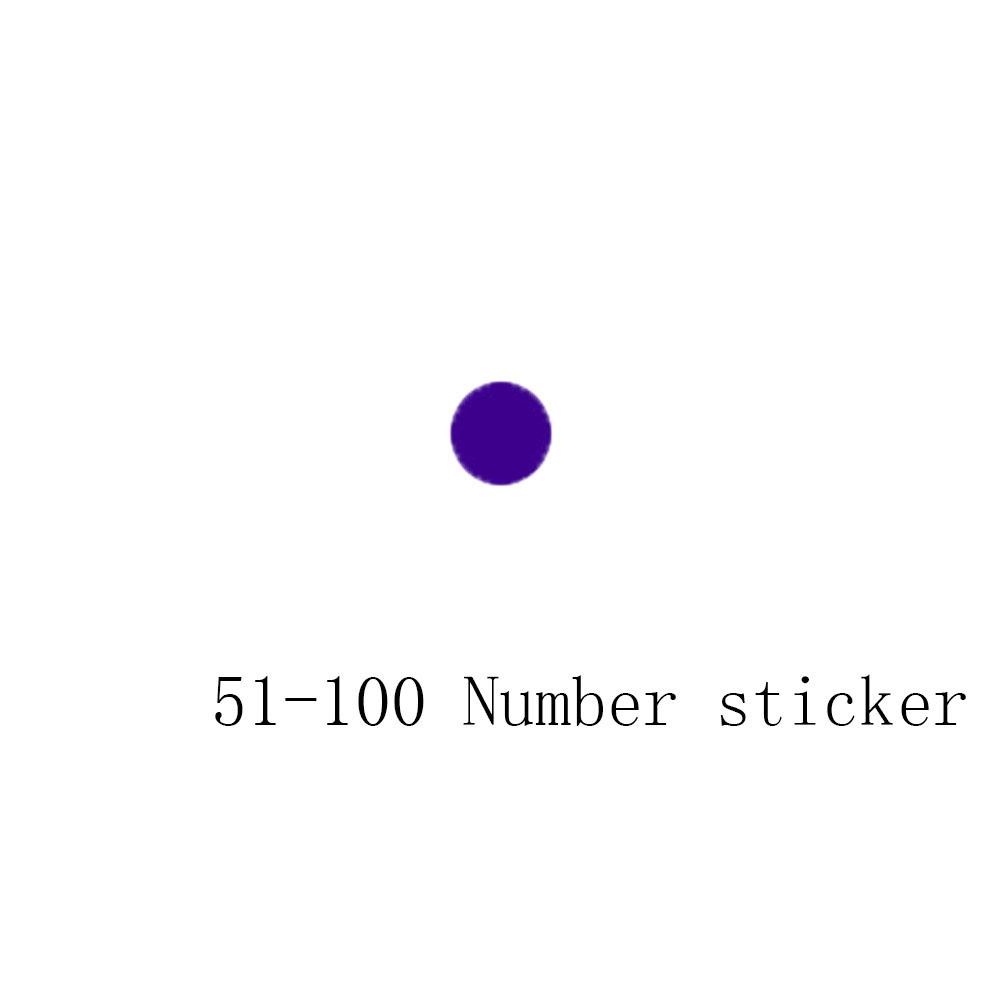 1-50 51-100 Letter Number Sticker Self-Adhesive Waterproof Labels Number Advent Stickers Calendar Number Paper Stickers Decor