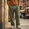 Herren Baumwolle Leinen Hose Herren Freizeit Modische Baumwolle Leinen Hose