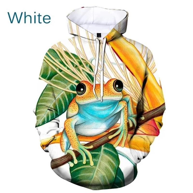

Модные толстовки с капюшоном с 3D-принтом и рисунком лягушки в виде животных, повседневные толстовки больших размеров, свитшоты, топы, мужские толстовки с капюшоном с полным принтом 6XL