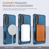 Magnetic Case for Samsung Galaxy S24/S25 Ultra A14/A15/A16 A25/A26 A35/A36 A54/A55/A56, Heavy Duty Shockproof with Kickstand