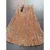 Foreign Trade Order Lulus Gold Sequined A Word Hem Pleat Pleated Skirt Temperament Heavy Industry Skirt Sequined Skirt