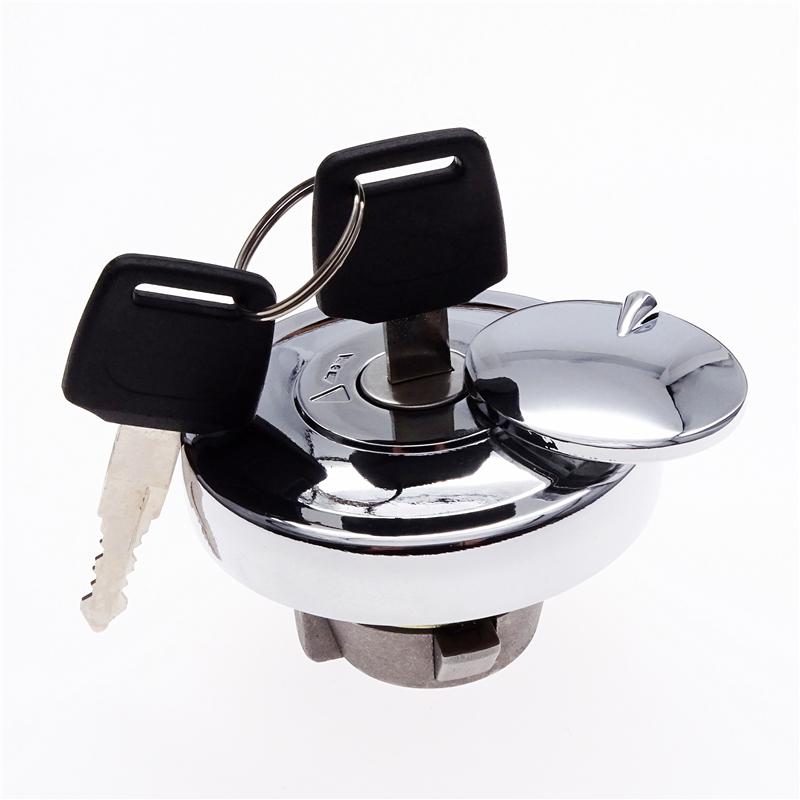 Motorcycle Fuel Tank Cap Locks With Keys Aluminium Protection Cover For Chinese Scooter GY6 4Stroke 139QMB Taotao Kazuma Znen