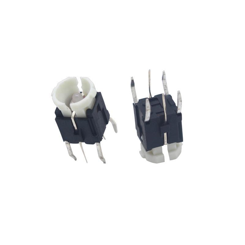 LED Lighted Tactile Key Switch 6x6 - Red, Blue, Green, White, Bicolor Options