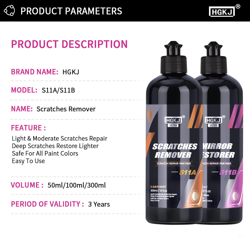 S11 Car Scratch Removal Kit Anti-scratch Repair Agent Paint Care Polishing Liquid Wax Automotive Detailing Cars Accessories