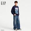 GAP Unisex Nordic Print Heavyweight Fleece Crewneck Sweatshirt
