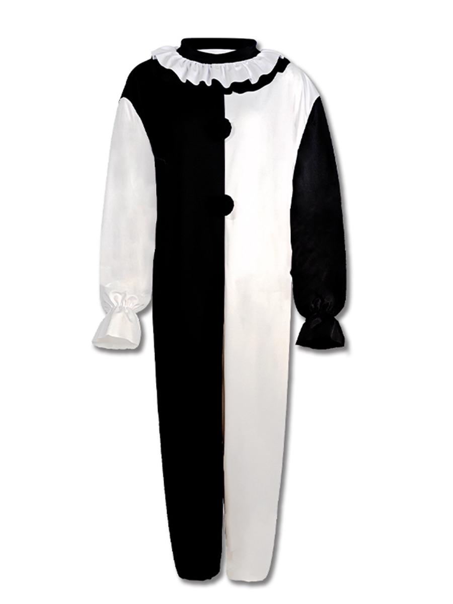 Terrifier 2 Art the Clown Costume: Black & White Men s Halloween Cosplay M