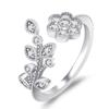 Lindon Classic Copper Alloy Zircon Ring Ladies Jewelry Wedding Promise Party Gift